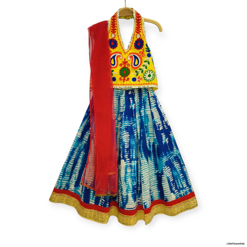 Kids Cotton Lehenga Choli Set