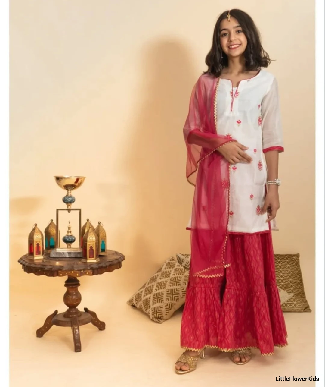 Floral Embroidered Kurta Suit Set