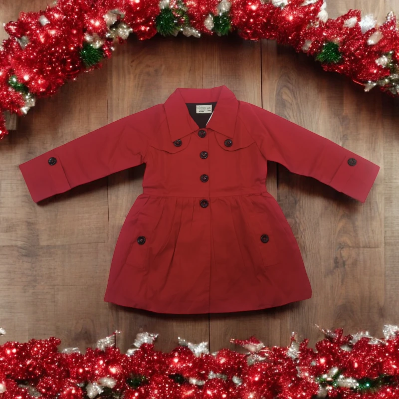Red Fancy Kids Coat