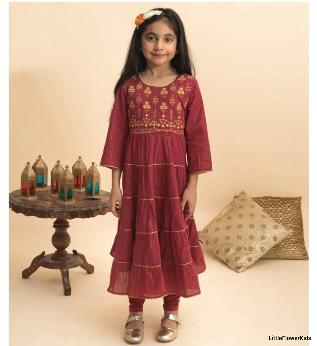 Girls Layered Kurta with pant