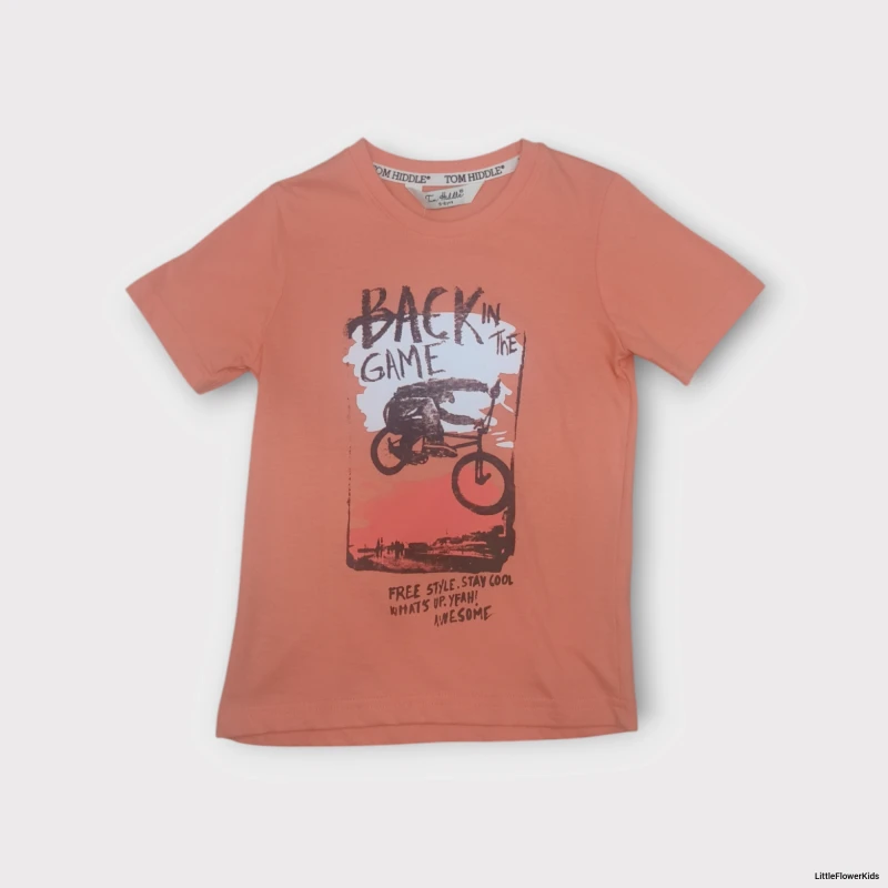 Orange T-shirt with print