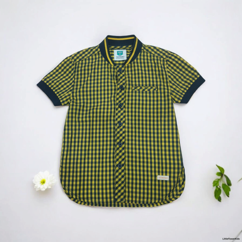Checked Cotton Boys Shirt