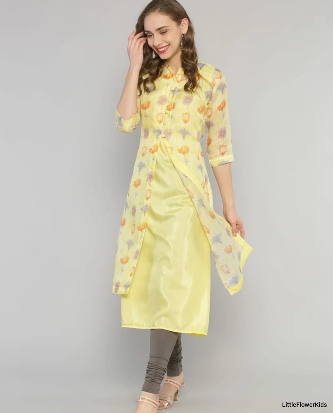 Yellow Floral Kurta