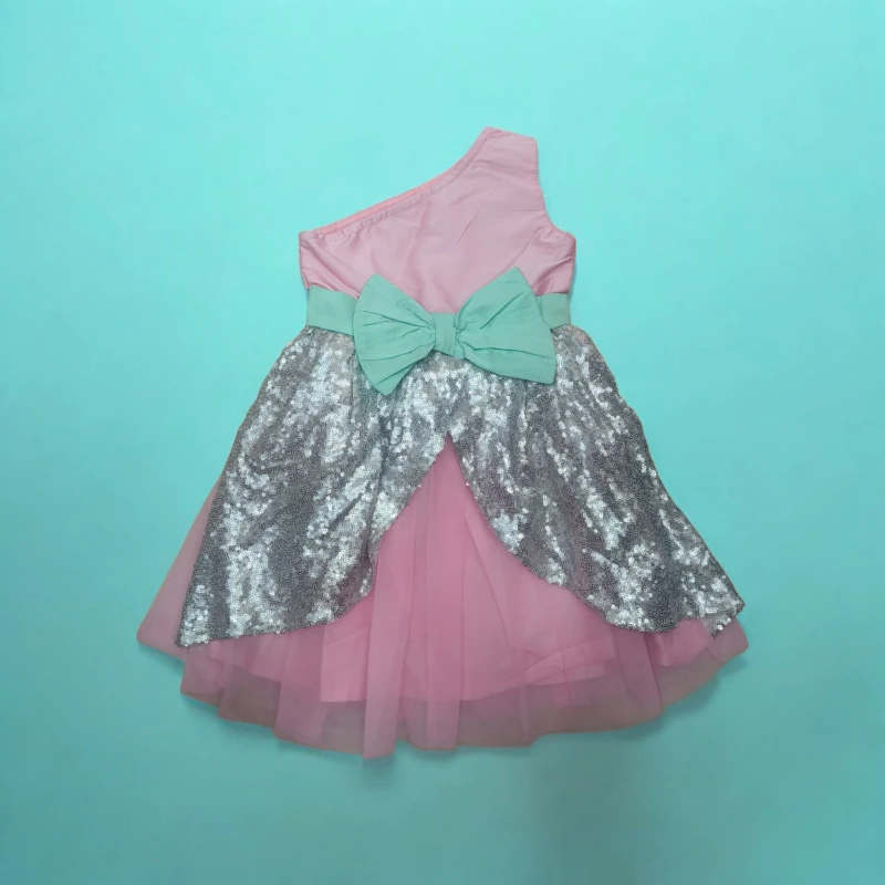 Pink One Shoulder Dress