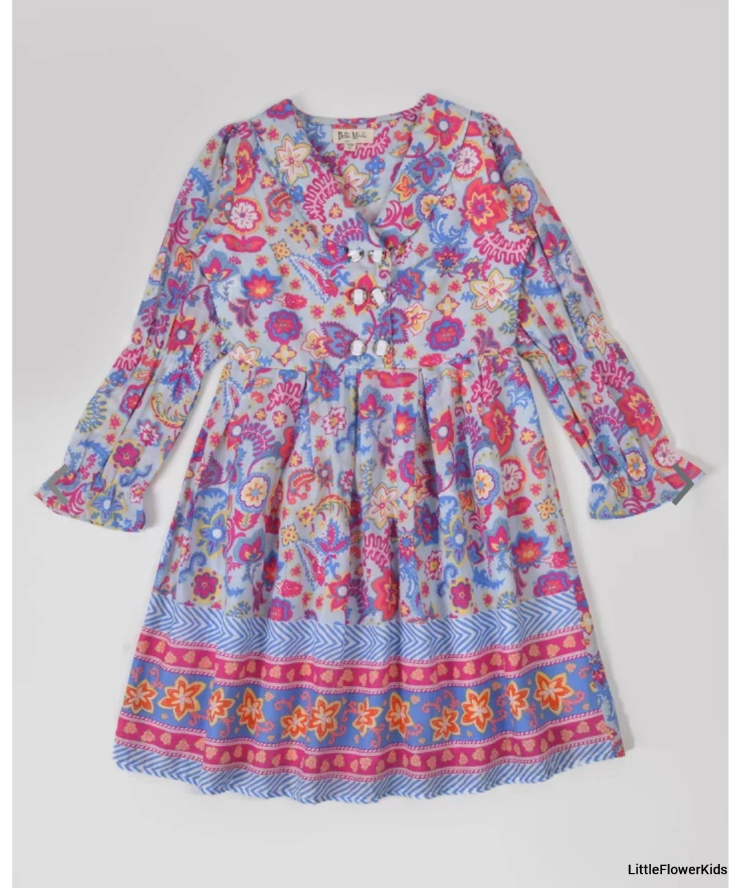 Cotton Floral Pattern Frock