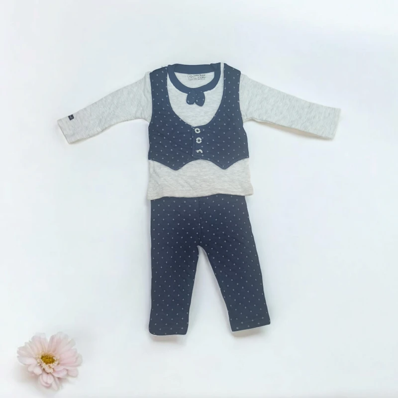 Dark blue Quilted Winter set for boys