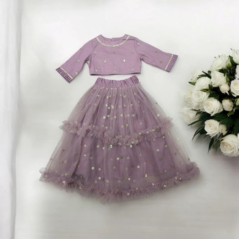 Dusky Mauve Lehenga