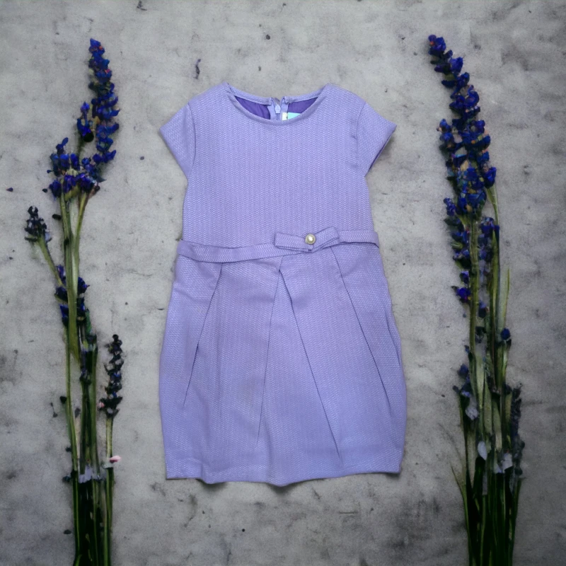 Purple dress with pearl detail
