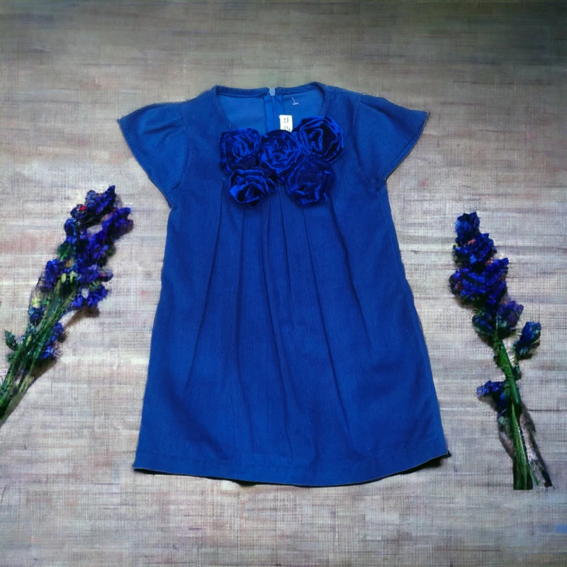 Blue Rose A line dress