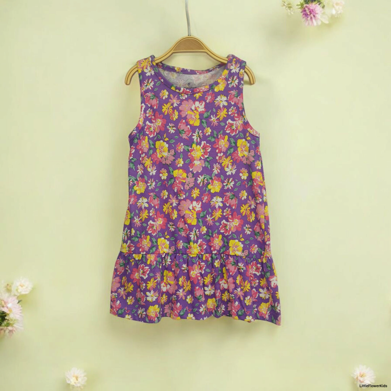 Floral Print Cotton Frock