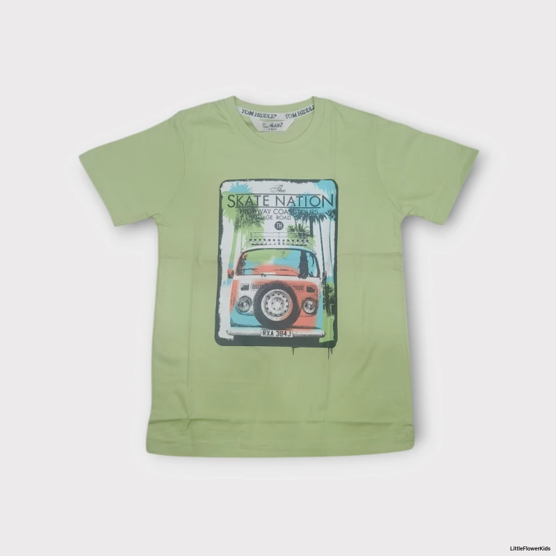 Green Car ptint T-shirt