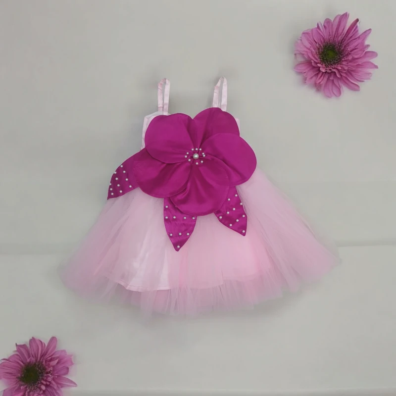 Pink Flower Party wear dress